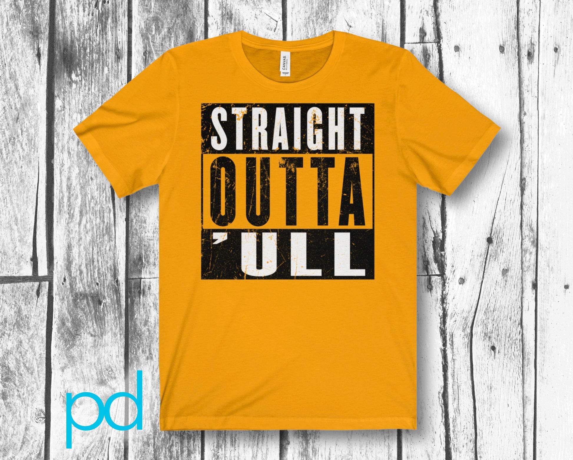 Straight Outta Hull ('ull) Funny Compton NWA Style Unisex Jersey Short Sleeve Tee