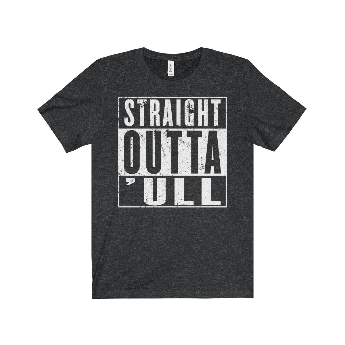 Funny Hull T-Shirt, Straight Outta 'ull (Hull) White Funny Compton NWA Style Unisex Jersey Short Sleeve Tee Shirt Top