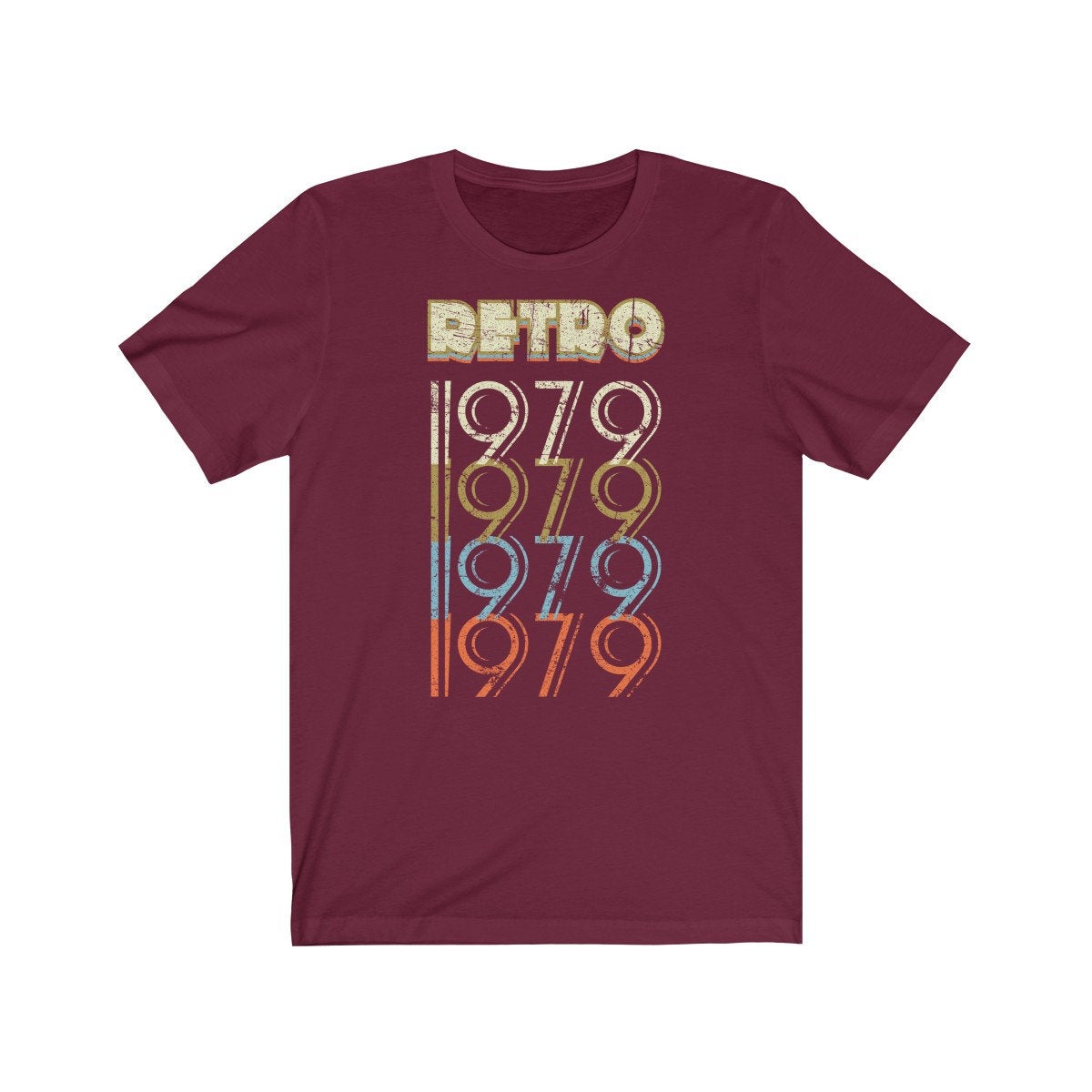 42nd Birthday Gift 'Retro 1979' T Shirt for Men or Women Unisex Short Sleeve