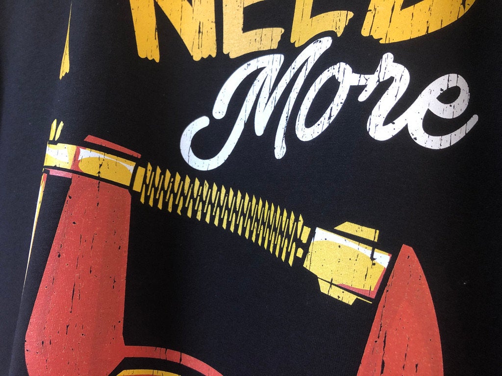 Funny Carpenter T-Shirt, Woodwork Gift Idea, Humorous I Need More Clamps Graphic Print Tee Shirt Top