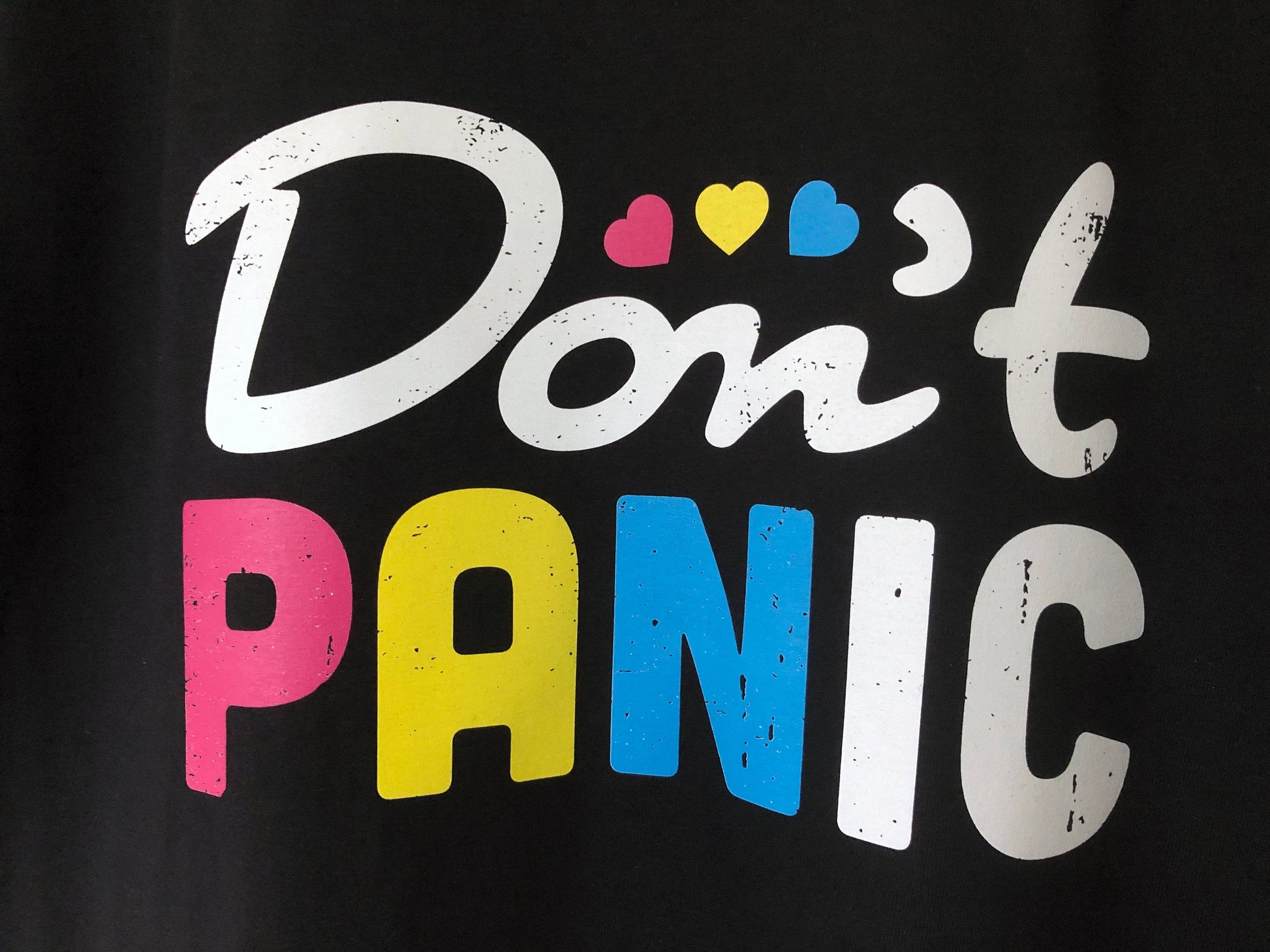 Don't Panic T-Shirt, Pansexual Pan Pride Gift Idea, LGBTQ+ Pansexuality Support Graphic Print Design Tee Shirt Top