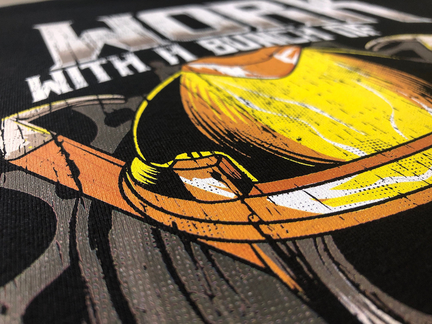 Funny Carpenter T-Shirt, I Work With A Bunch Of Tools Pun Gift Idea, Humorous Manual Worker Woodwork Graphic Tee Top