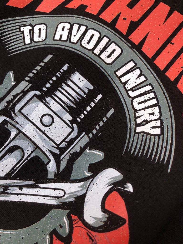 Funny Mechanic T-Shirt, Warning To Avoid Injury Don't Tell Me How To Do My Job Pun Gift Idea, Humorous Car Auto Worker Tee Shirt Top