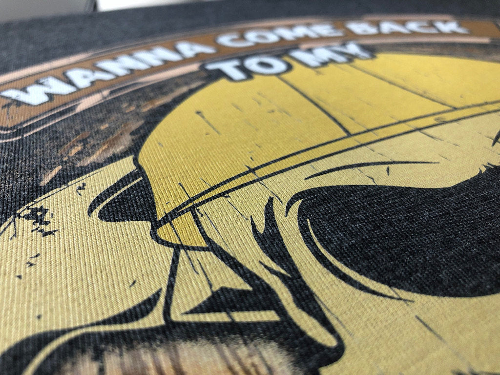 Funny Woodwork T-Shirt, Carpenter Gift Idea, Humorous Graphic Print Tee Shirt Top, Wanna Come Back To My Workshop And See My Wood? Meme