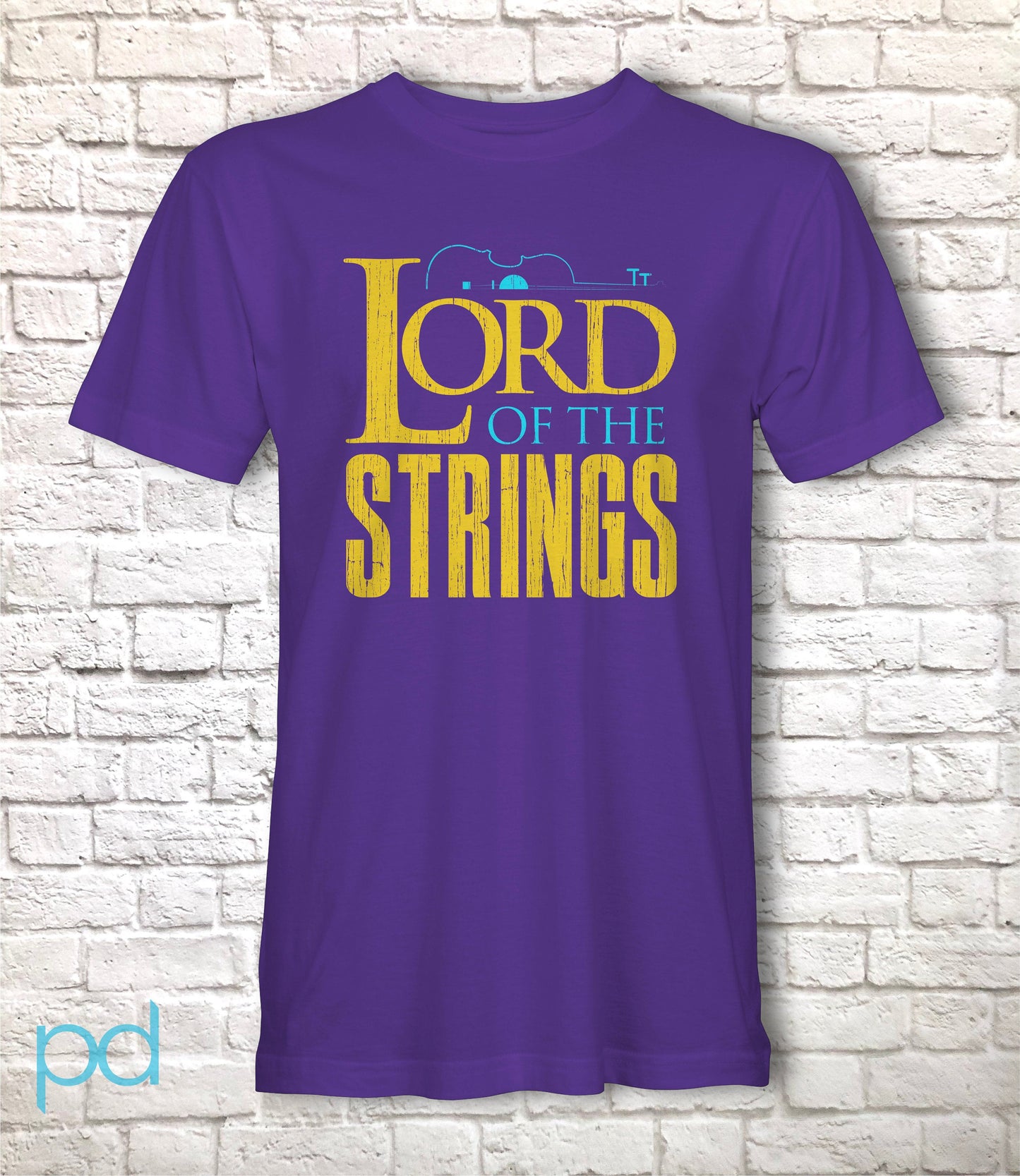 Funny Violin T-Shirt, Violinist Fiddle Player Gift Idea Tee Shirt Top, Lord Of The Strings Parody Spoof