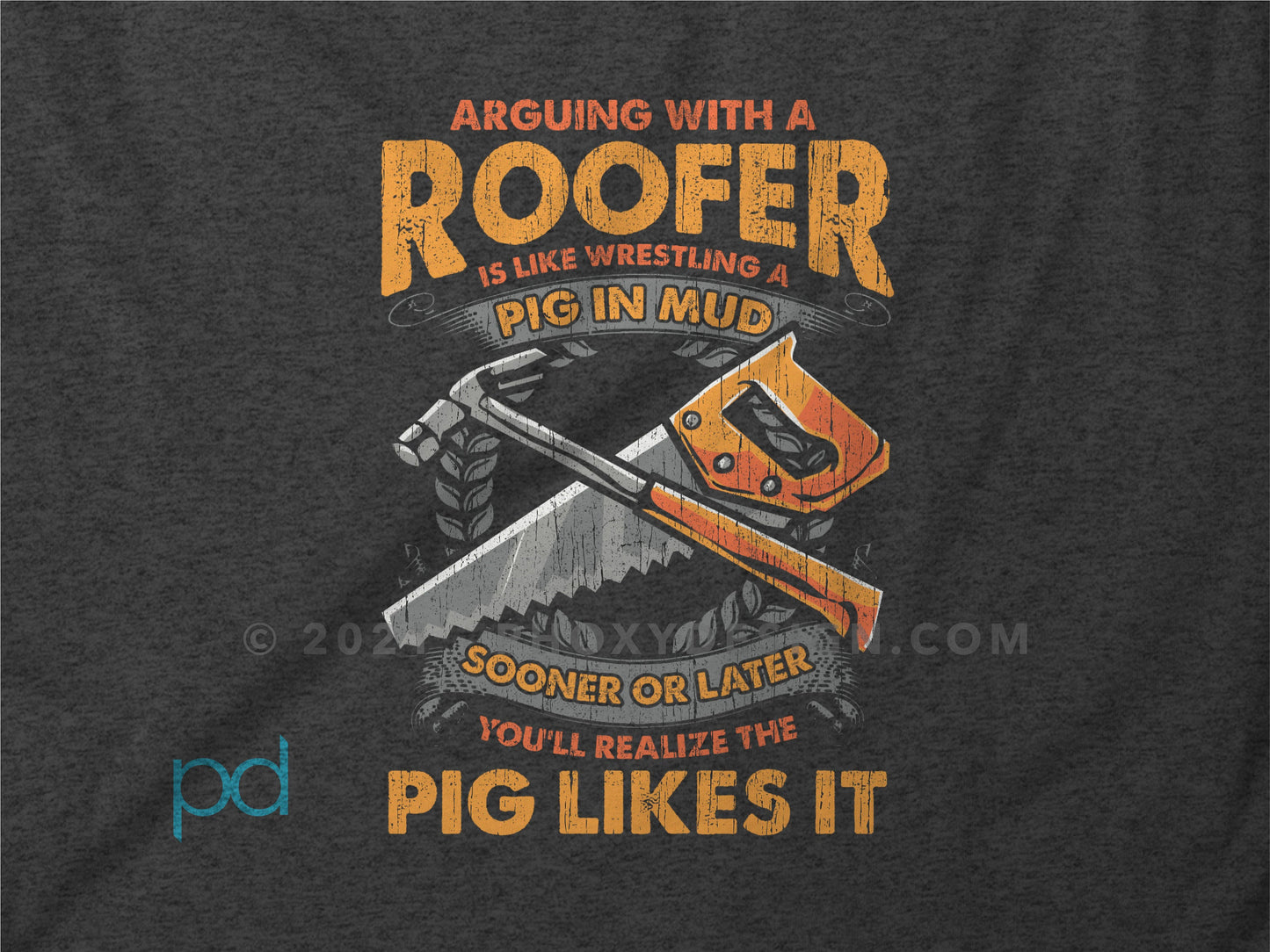 Funny Roofer Gift T-Shirt, Funny Roofer T Shirt Pun Gift Idea, Humorous Roofing Tee Shirt T Top