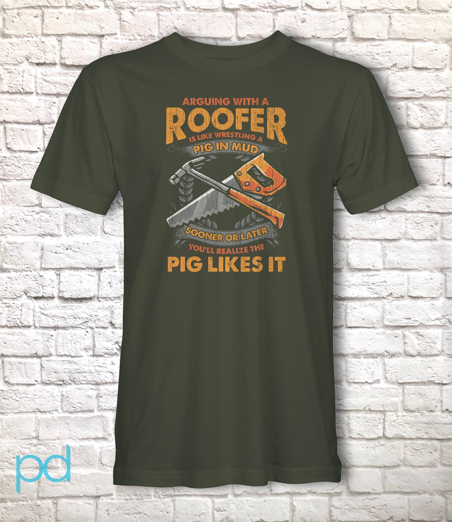 Funny Roofer Gift T-Shirt, Funny Roofer T Shirt Pun Gift Idea, Humorous Roofing Tee Shirt T Top