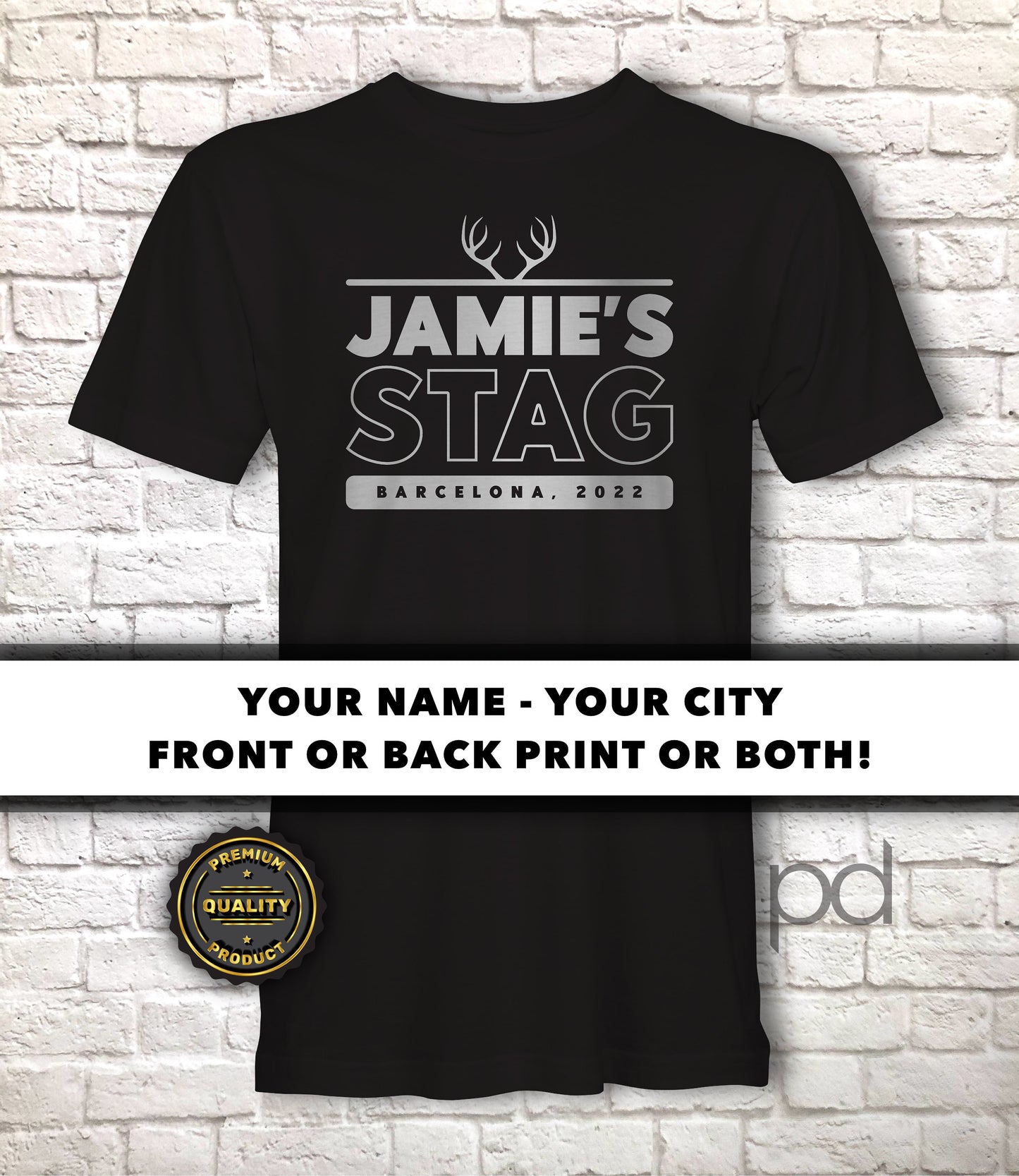 Stag Do T Shirts, Premium Quality Personalised Stag Party T-Shirts, Bachelor Party Shirt Sets
