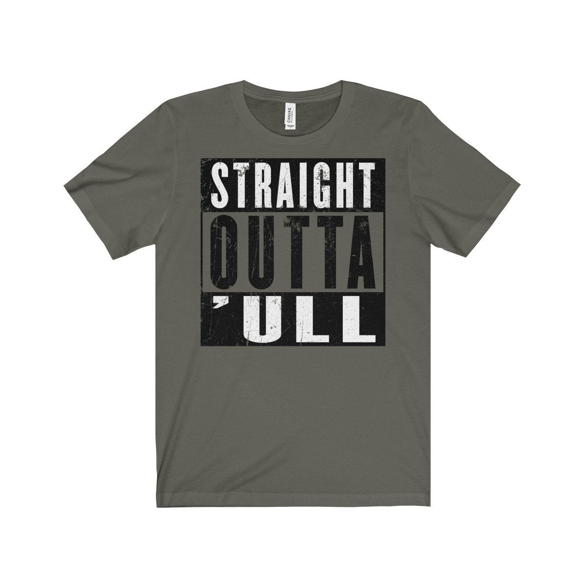 Straight Outta Hull (&#39;ull) Funny Compton NWA Style Unisex Jersey Short Sleeve Tee