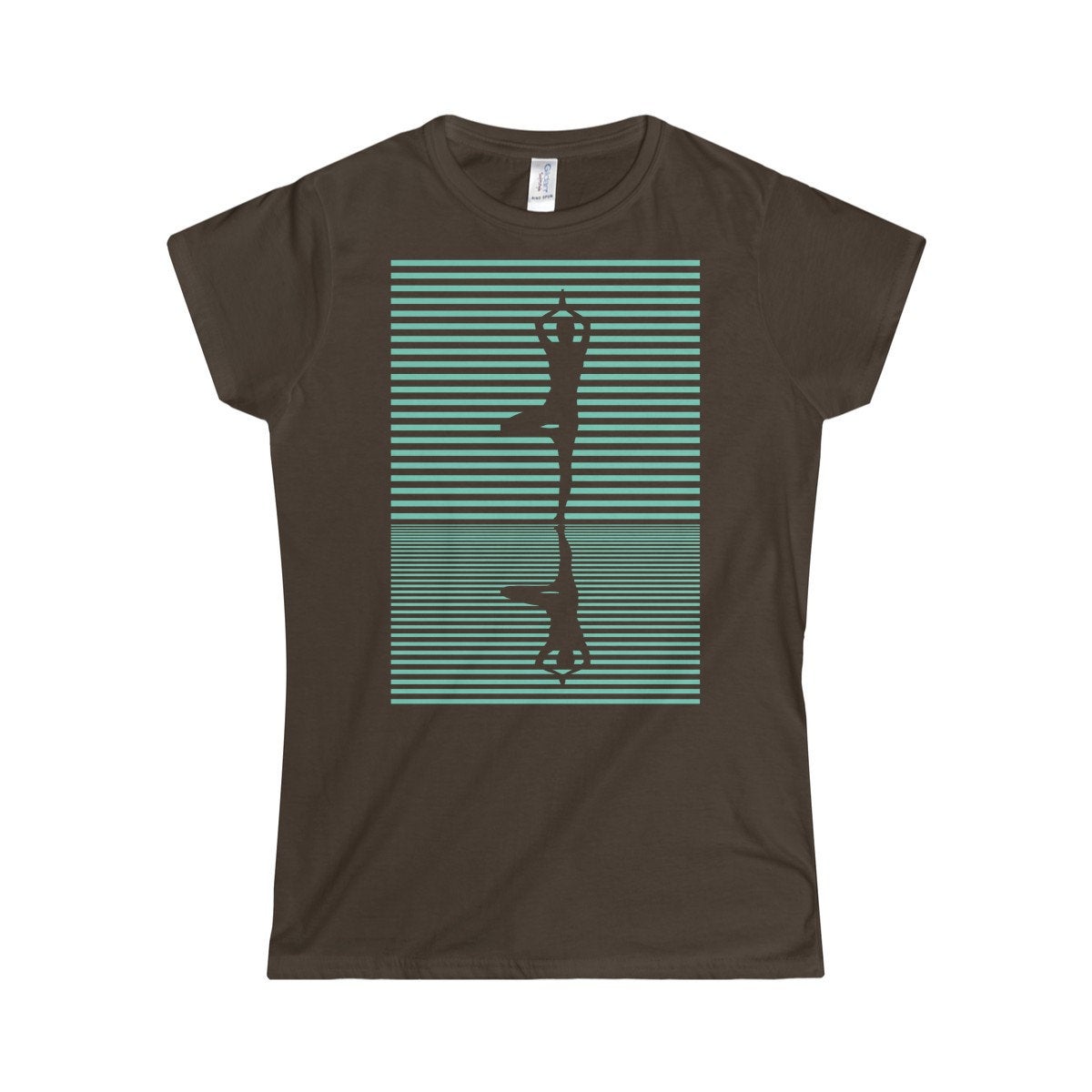 Yoga Tree Pose (Vrksasana Light Blue) Women&#39;s Softstyle TShirt