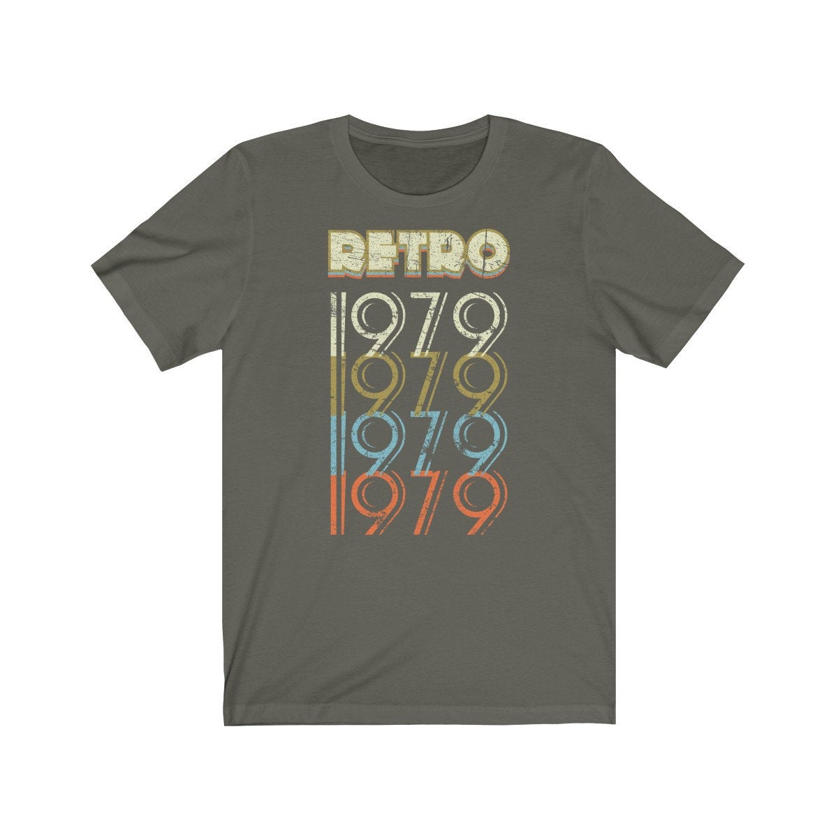 42nd Birthday Gift &#39;Retro 1979&#39; T Shirt for Men or Women Unisex Short Sleeve