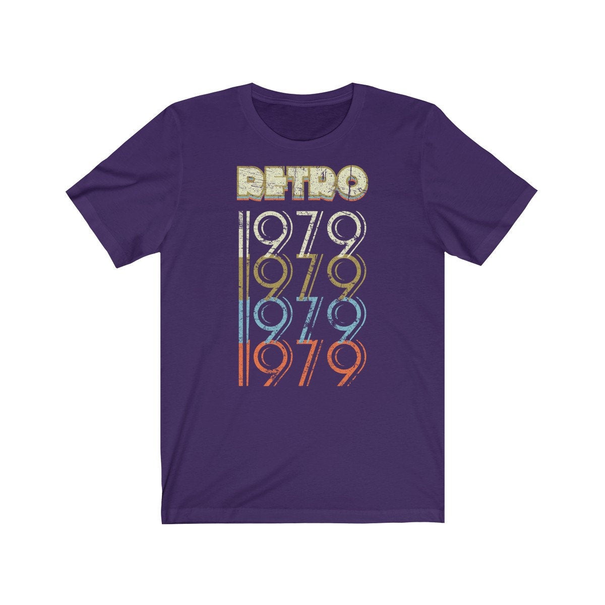 42nd Birthday Gift &#39;Retro 1979&#39; T Shirt for Men or Women Unisex Short Sleeve