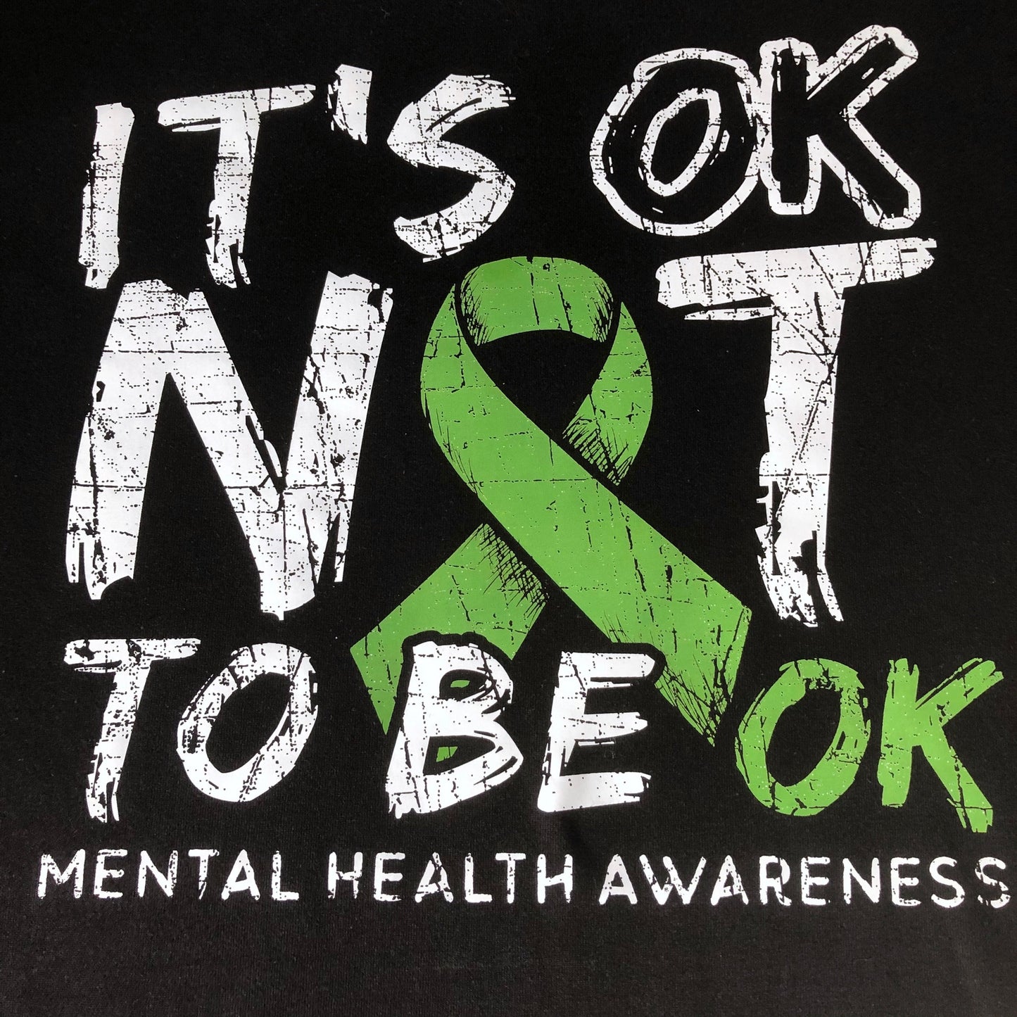 Mental Health Awareness Longsleeve T Shirt, It&#39;s OK Not To Be OK, Long Sleeve T-Shirt Tee Top