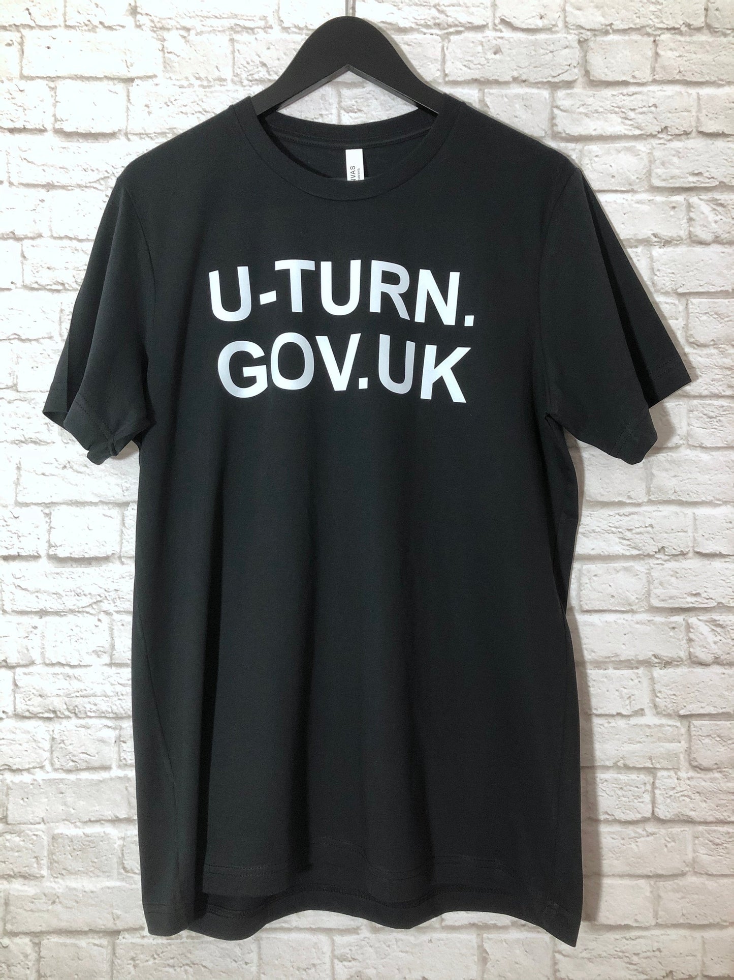 Useless UK Government T-Shirt, u-turn.gov.uk, Unisex Jersey Short Sleeve Tee