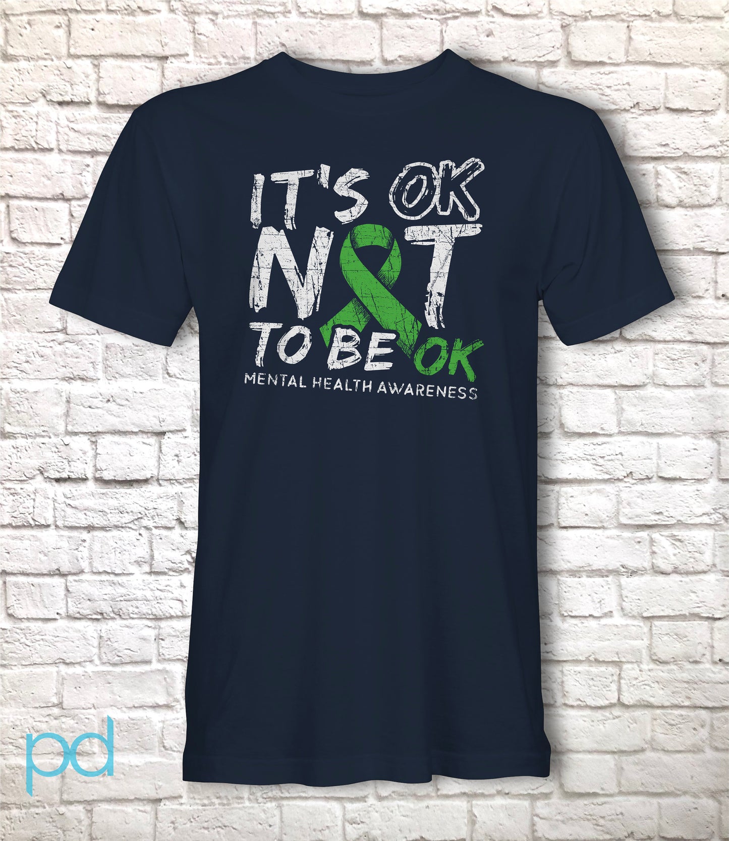 Mental Health Awareness T-Shirt, It&#39;s OK Not To Be OK, Unisex Jersey Short Sleeve Tee Shirt Top