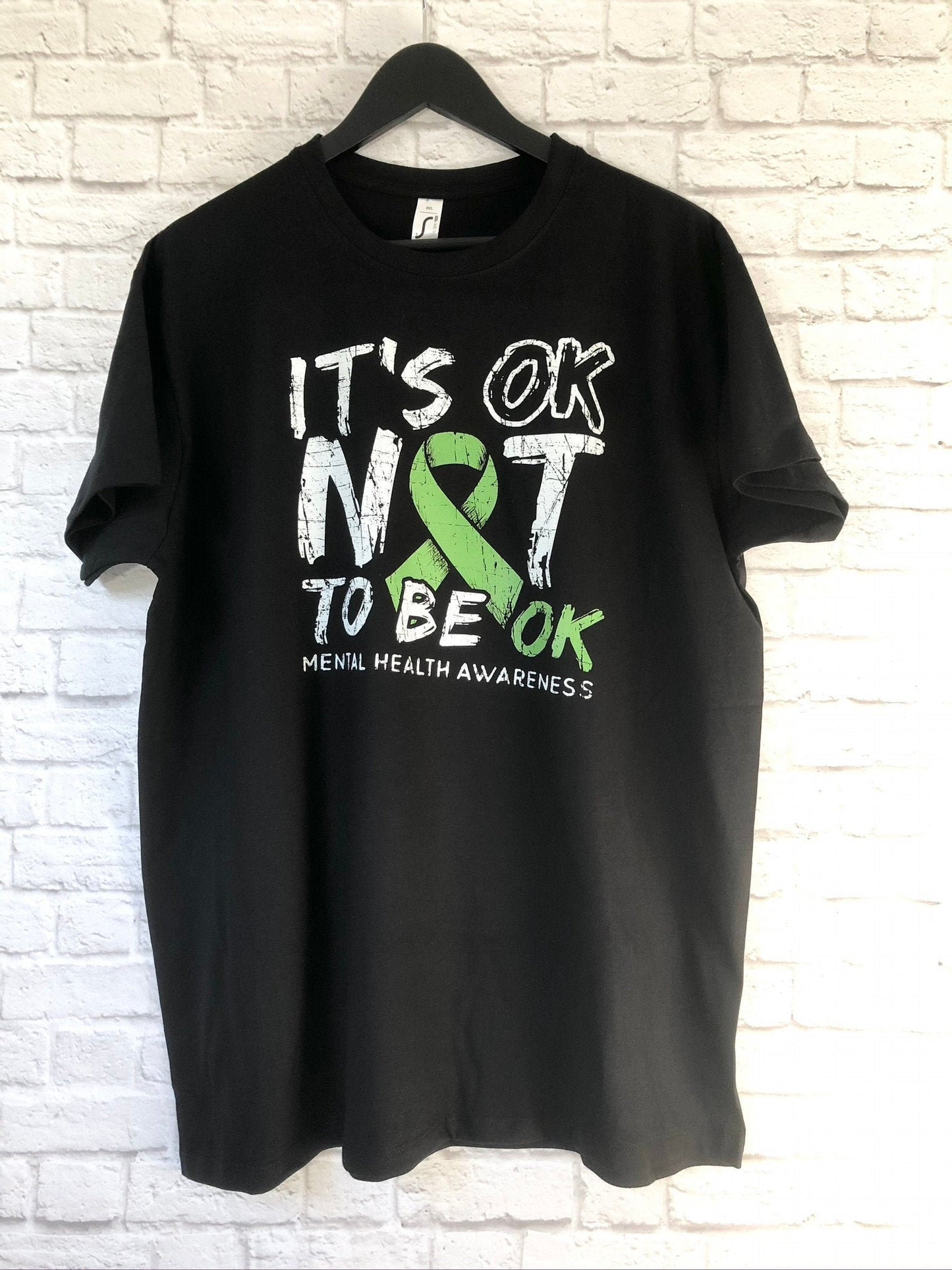 Mental Health Awareness T-Shirt, It&#39;s OK Not To Be OK, Unisex Jersey Short Sleeve Tee Shirt Top