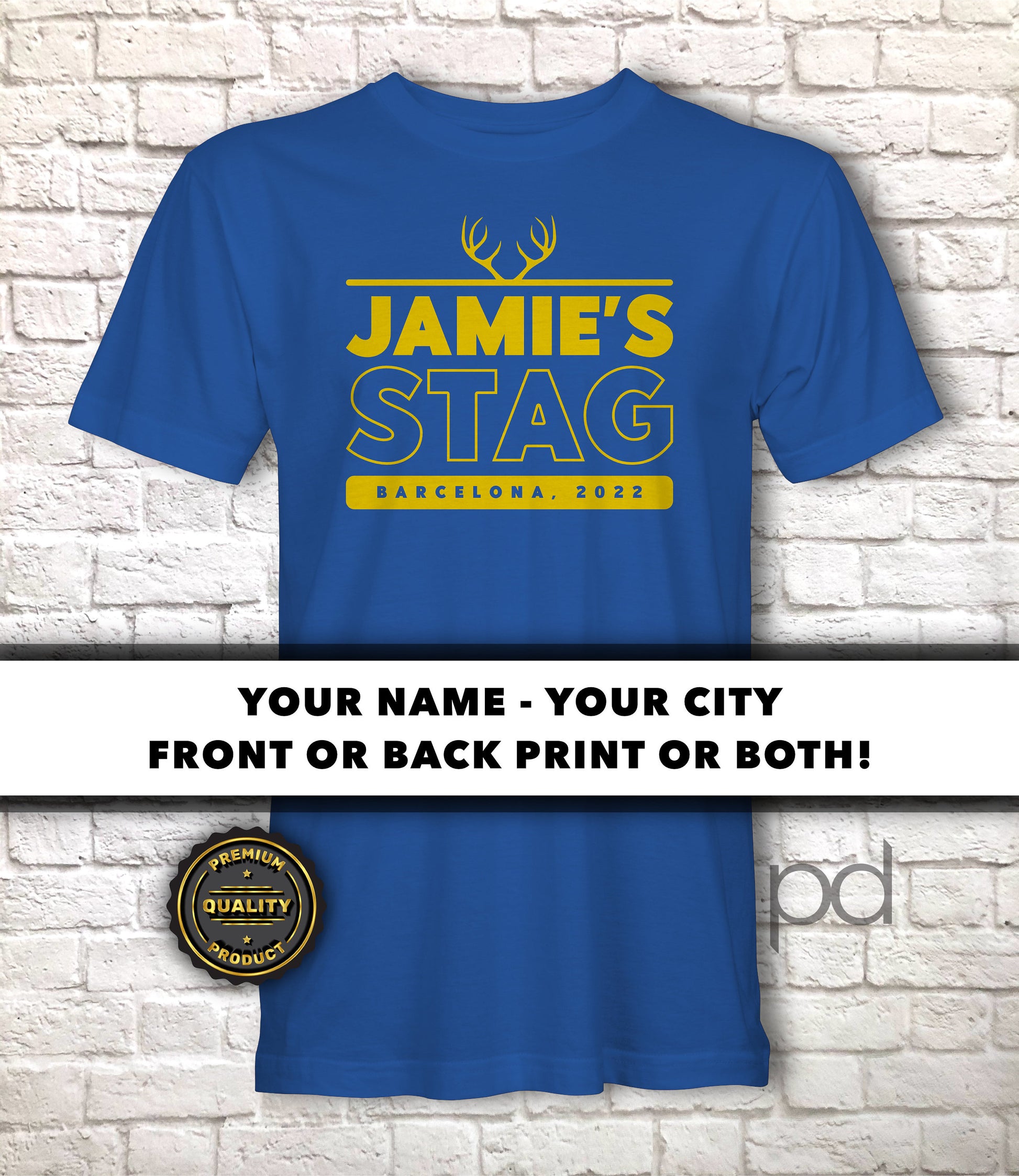 Stag Do T Shirts, Premium Quality Personalised Stag Party T-Shirts, Bachelor Party Shirt Sets