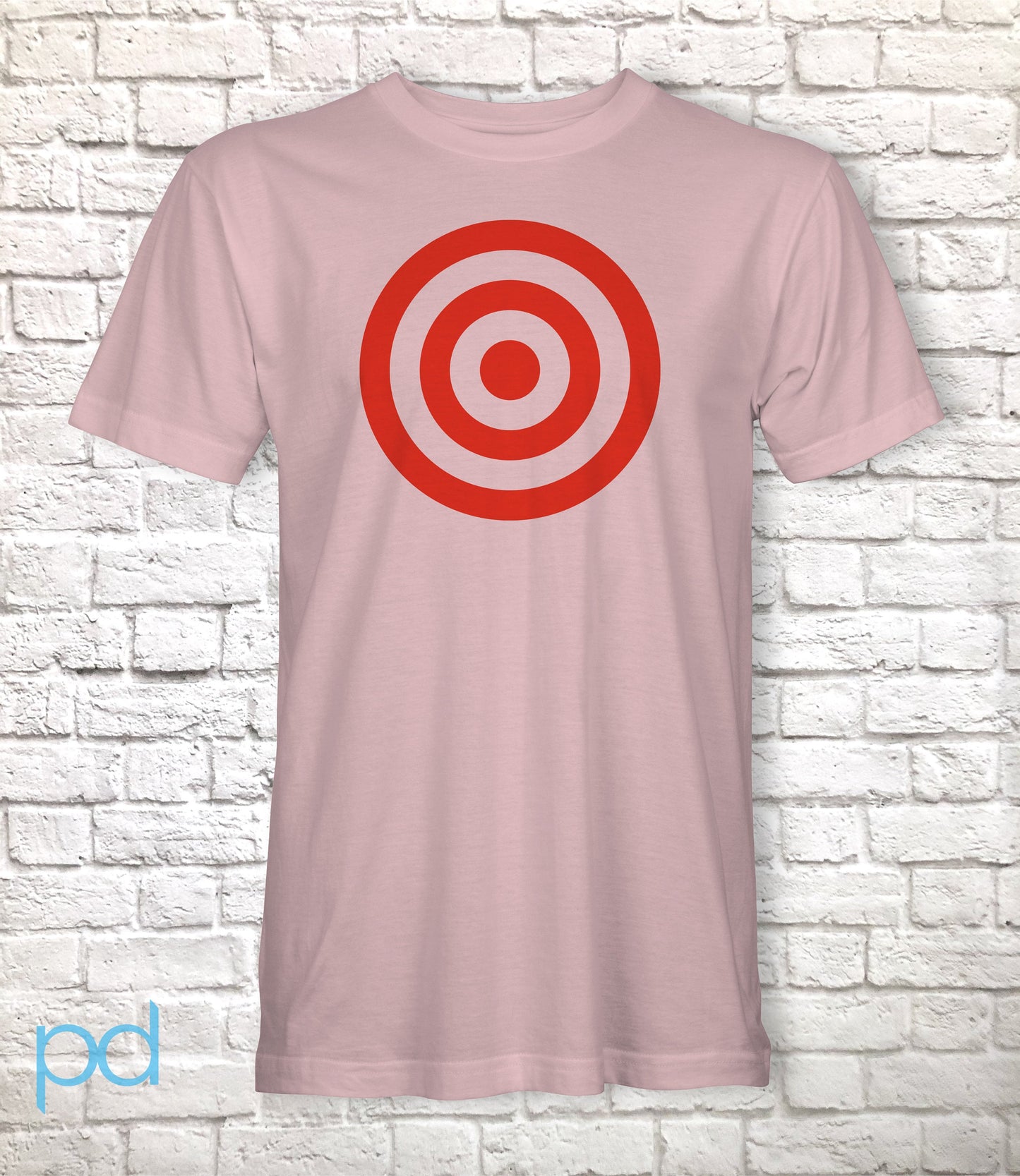 Bullseye Target Rings T Shirt, Red Shooting Rings Tee Tshirt