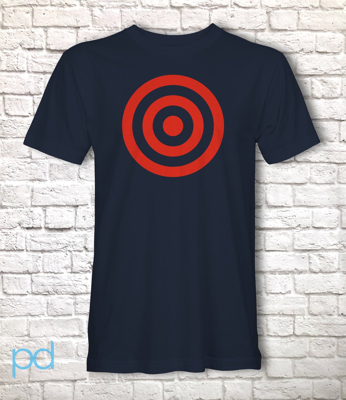 Bullseye Target Rings T Shirt, Red Shooting Rings Tee Tshirt