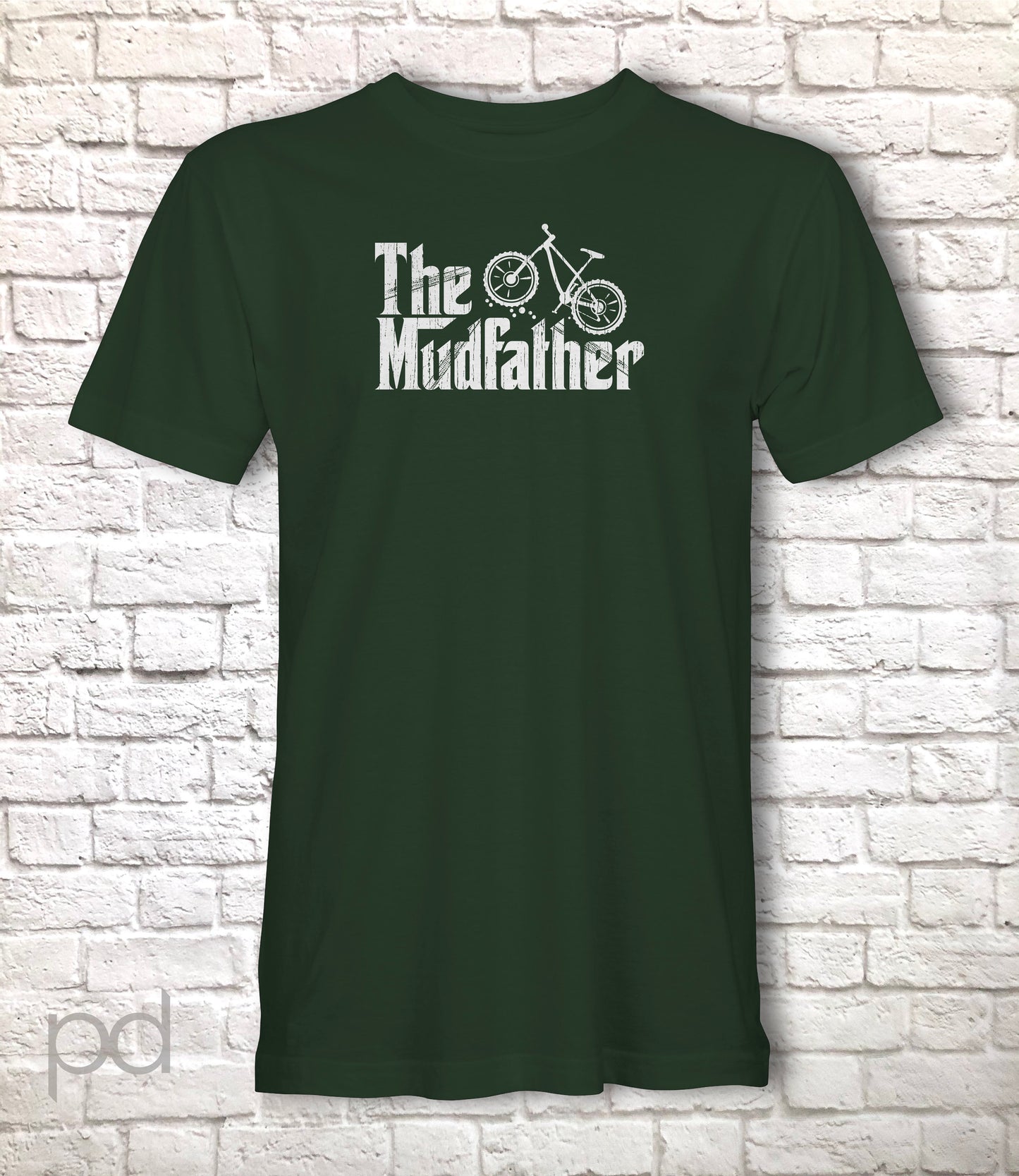 Funny Mountain Biker T-Shirt, Parody The Mudfather Gift Idea, Humorous MTB Downhill Tee Shirt T Top